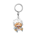 100% Genuine Funko Pop! Keychain featuring Monkey from One Piece, playful pose with signature curly hair, perfect for fans.