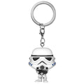 Authentic Funko Pop! keychain featuring a detailed Stormtrooper from Star Wars, perfect for fans and collectors.