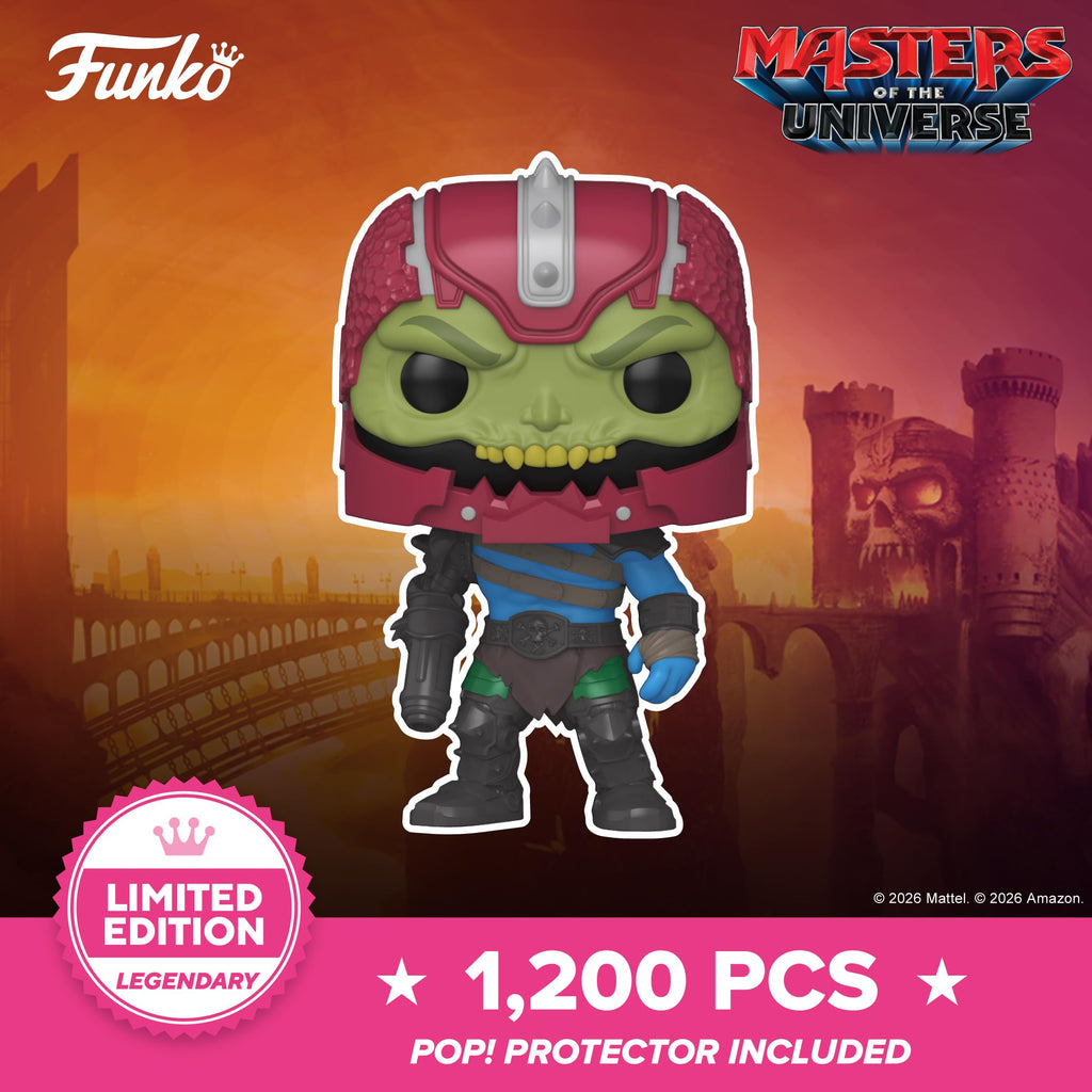 This Funko POP! figure features a Legendary Mas from Masters of the Universe, limited to 1,200 pieces globally.