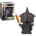 Authentic Funko POP! figure of Witch King from The Lord of the Rings, featuring detailed armor and sword.