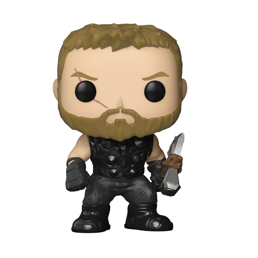 Thor from Avengers Infinity War, featuring his iconic look and weapon. Available online for order now!