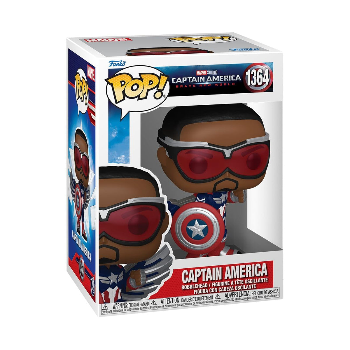 100% Genuine Funko POP! Marvel Captain America figure features iconic costume and detailed shield. Perfect for collectors!