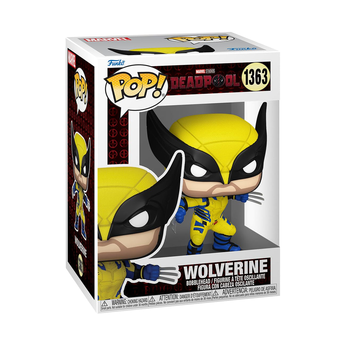 100% genuine Funko POP! Marvel collectible features Deadpool and Wolverine in vibrant colors, perfect for any Marvel fan.