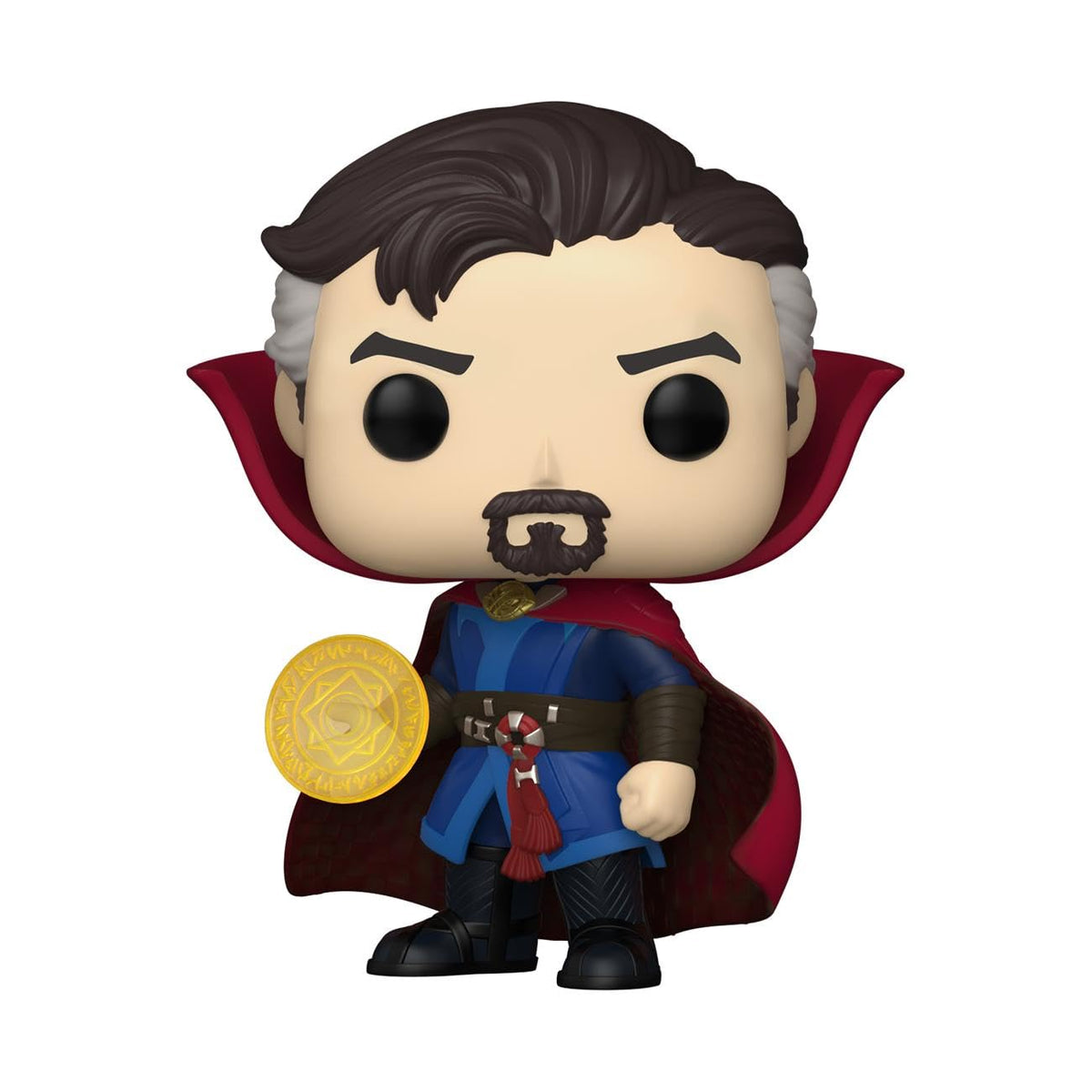 Doctor Strange Funko Pop! figure from Marvel, featuring iconic cape and accessories. Verified by CuratCart for quality.