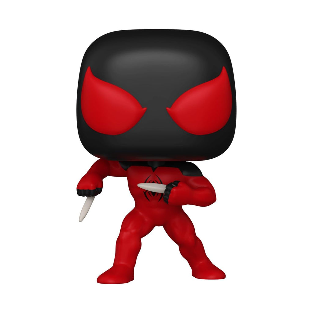 Enjoy the Kaine Parker Funko POP! Marvel figure, featuring vibrant red and black colors. Available to order online.