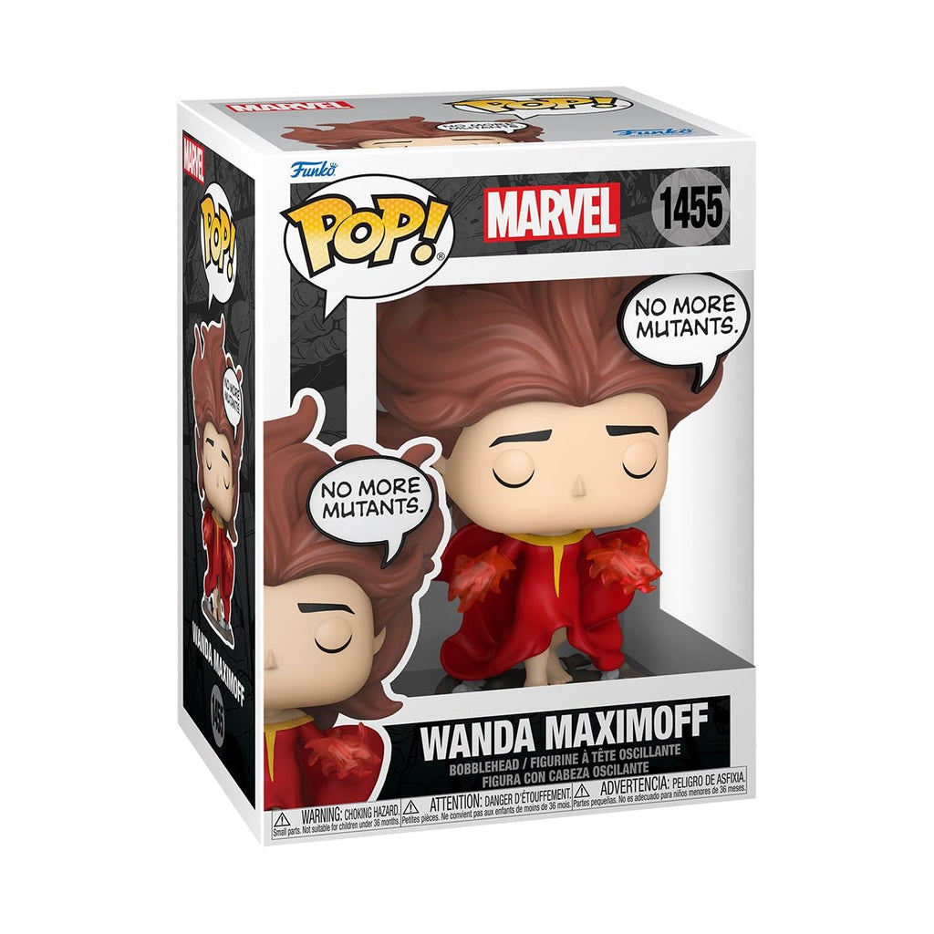 100% Genuine Funko POP! Marvel figure of Scarlet Witch, featuring her iconic red outfit and style.