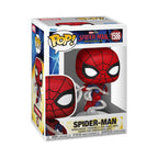 100% Genuine Spider-Man Funko POP! figure, vibrant red details, bobblehead, in original packaging with a stylish design.