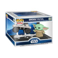 Authentic Funko Pop! Moments featuring Grogu with a polar mouse droid. Perfect for any Star Wars collection!