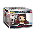 100% genuine Funko POP! Moments Art vs Sienna depicts iconic scene from Terrifier 2 with detailed vinyl figures.