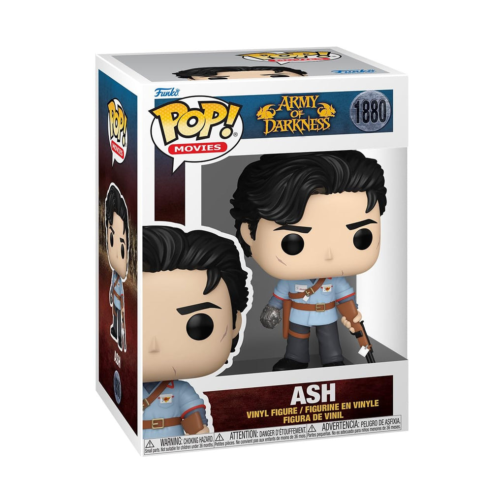 Authentic Funko POP! figure of Ash from Army of Darkness, showcasing unique design and quality craftsmanship, perfect for collectors.