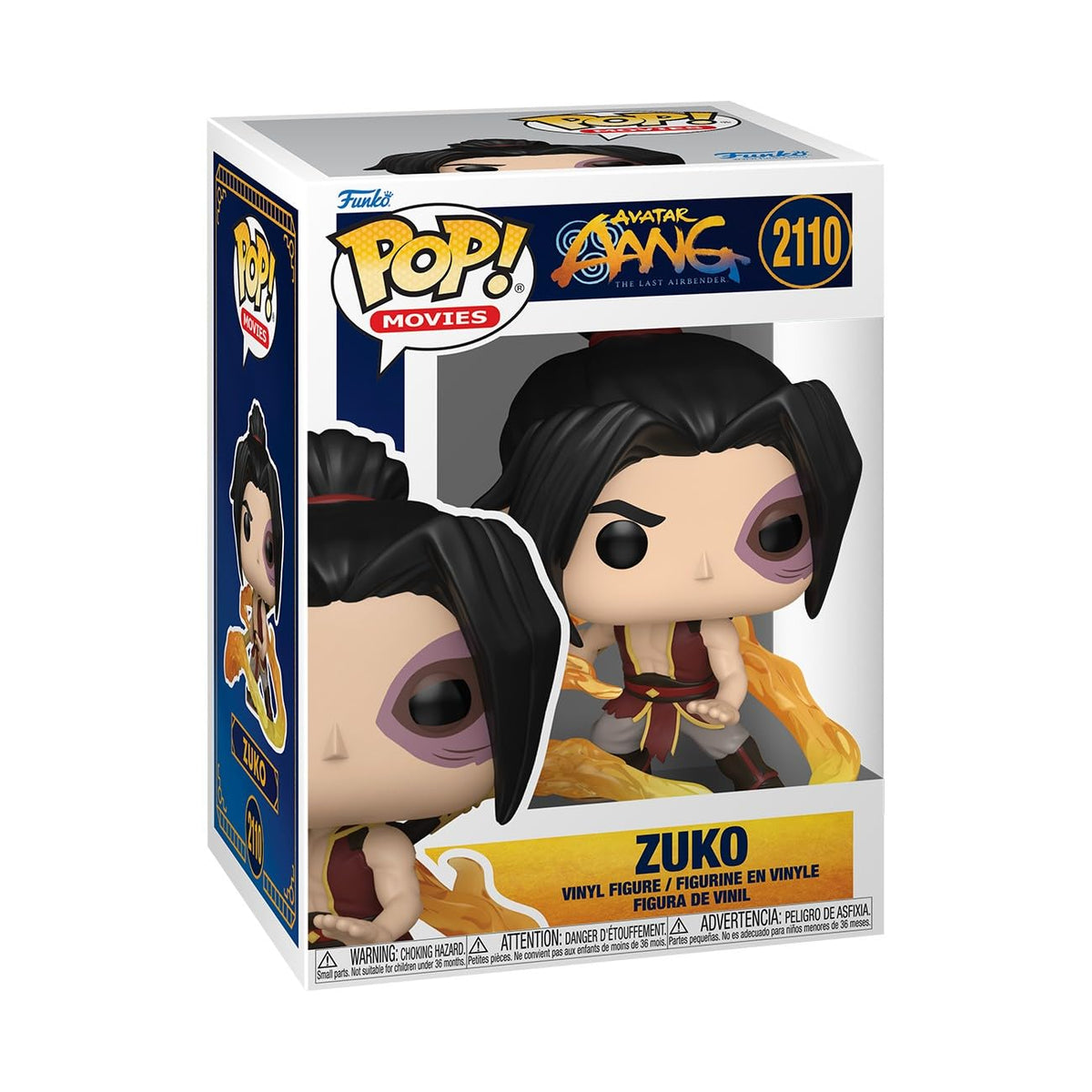 Authentic Funko Pop! Vinyl figure of Aang from Avatar: The Last Airbender, featuring vibrant details and iconic design.
