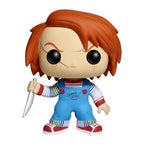 Chucky vinyl figure from Funko POP Movies, holding a knife. Available in India. Order online now!