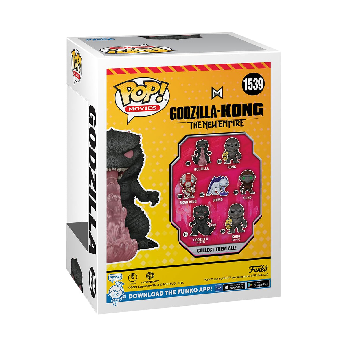 Premium imported Godzilla x Kong Funko POP! figure from 'The New Empire'. A collector's favorite, perfect for fans!