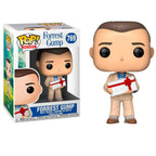 Authentic Funko POP! Movies Forrest Gump figure holding a box with a red ribbon. Perfect for collectors!