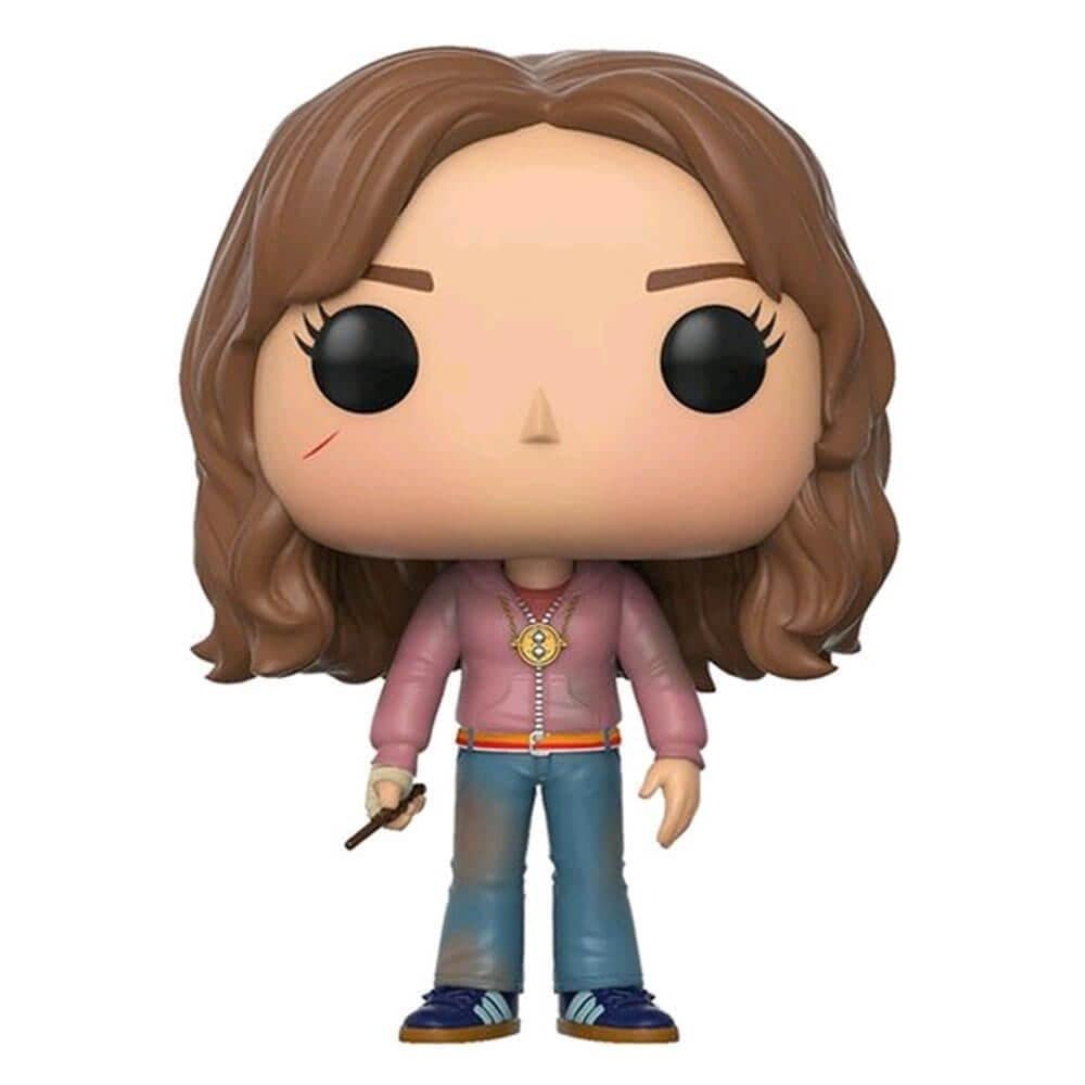 Authentic Funko Pop Movies figure of Hermione Granger from Harry Potter, featuring detailed design and likeness.