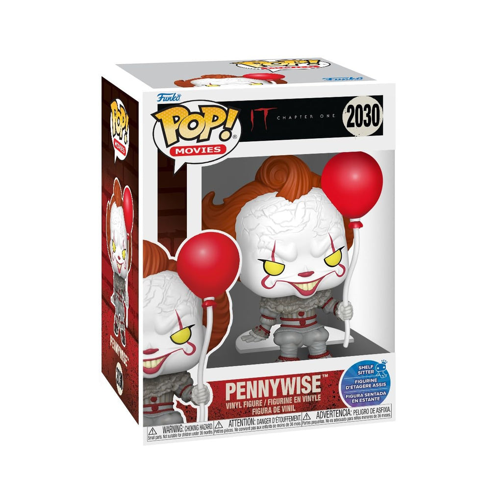 100% genuine Funko Pop! Movies Pennywise figure from IT2, featuring iconic red balloons and a detailed design.