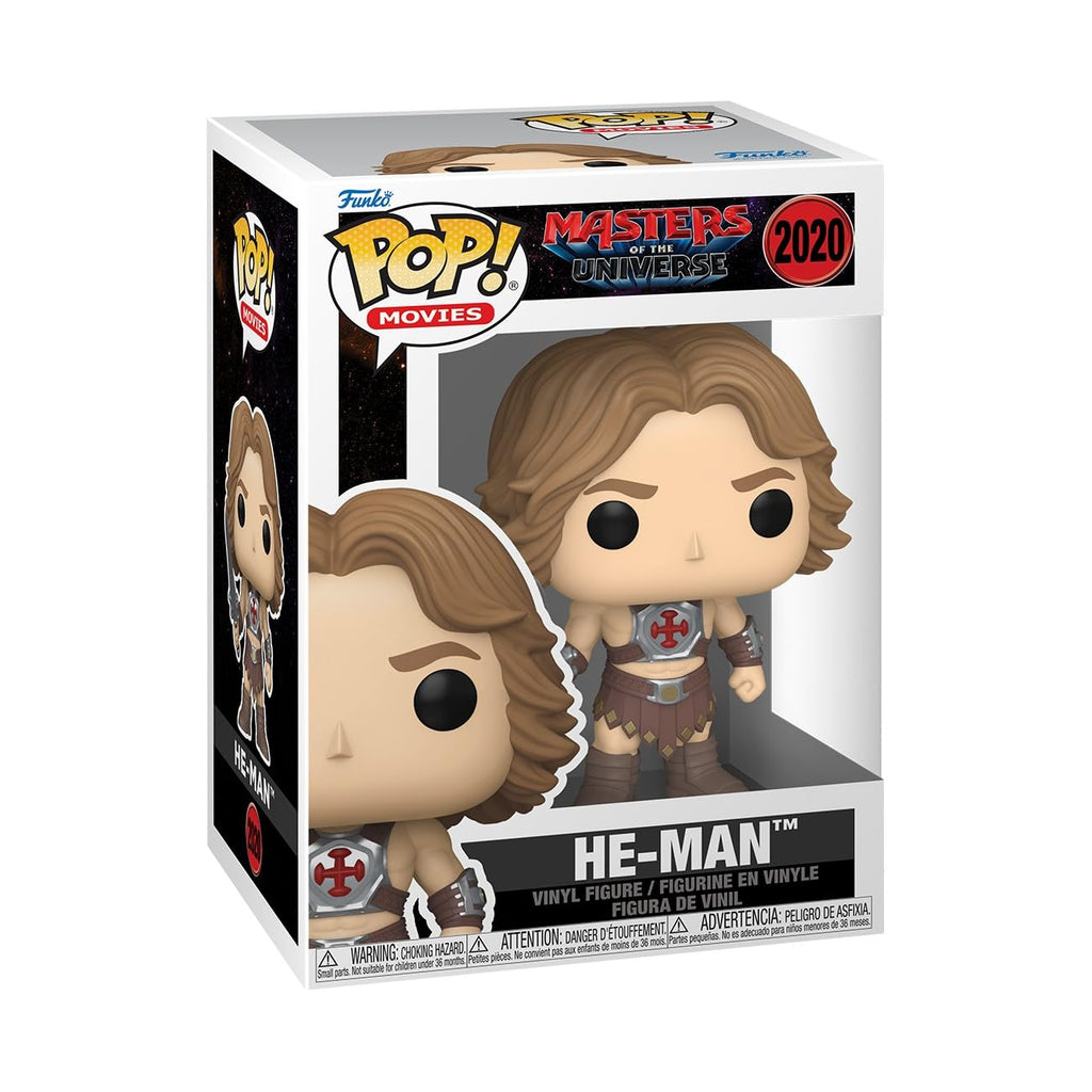 Authentic Funko POP! Movies He-Man figure from Masters of the Universe, featuring vibrant details and original packaging.