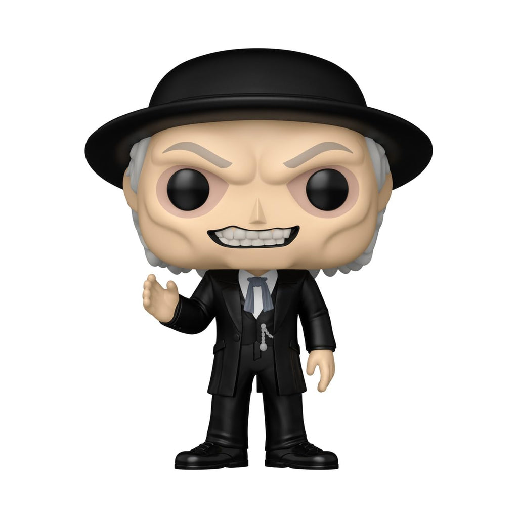 Get the Funko Pop! Movies Poltergeist II figure, featuring a sinister character in a black suit and hat. Available for order!