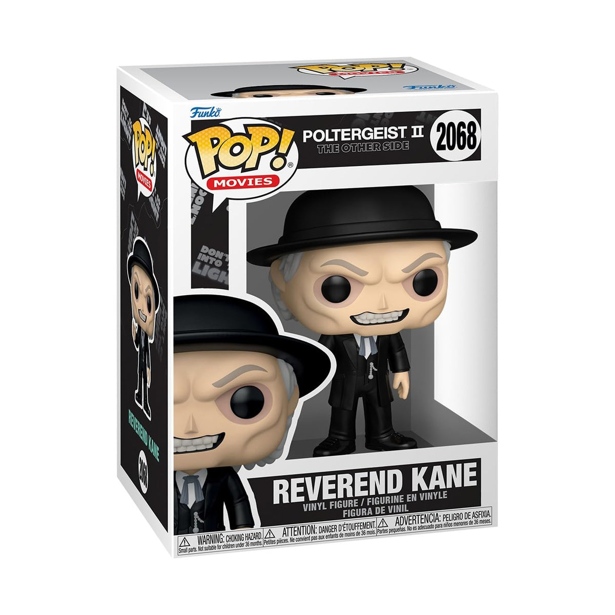 100% authentic Funko Pop! figure of Reverend Kane from Poltergeist II. Perfect for collectors and fans of the movie.