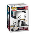 100% genuine Funko POP! of Art the Clown from the movie Terrifier, featuring detailed design in collectible packaging.