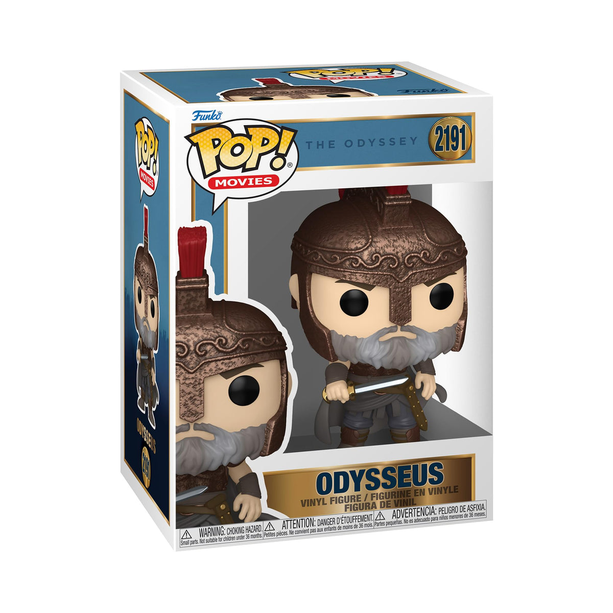 100% Genuine Funko Pop! of Odysseus from The Odyssey. Vinyl figure in a collectible box. Great gift for fans!