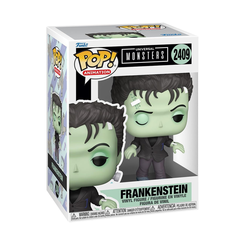 100% Genuine Funko POP! figure of Frankenstein from Universal Monsters, featuring vibrant details and collectible design.