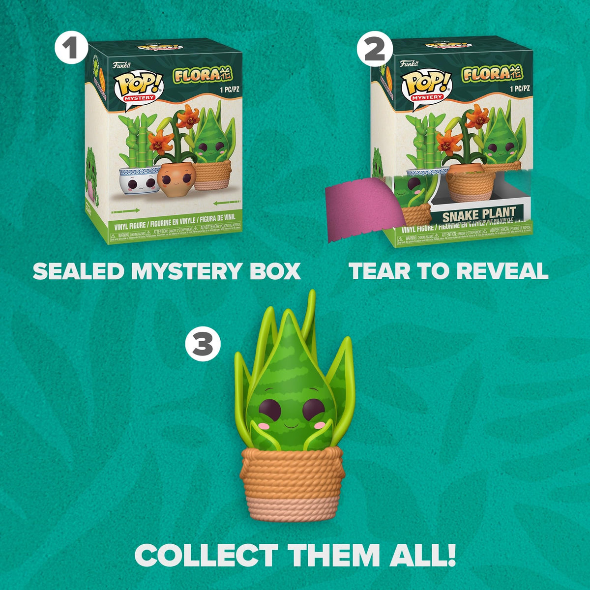Exciting sealed Funko Pop! Flora Mystery Box, featuring a collectible Snake Plant figure. Premium imported from global favorites.