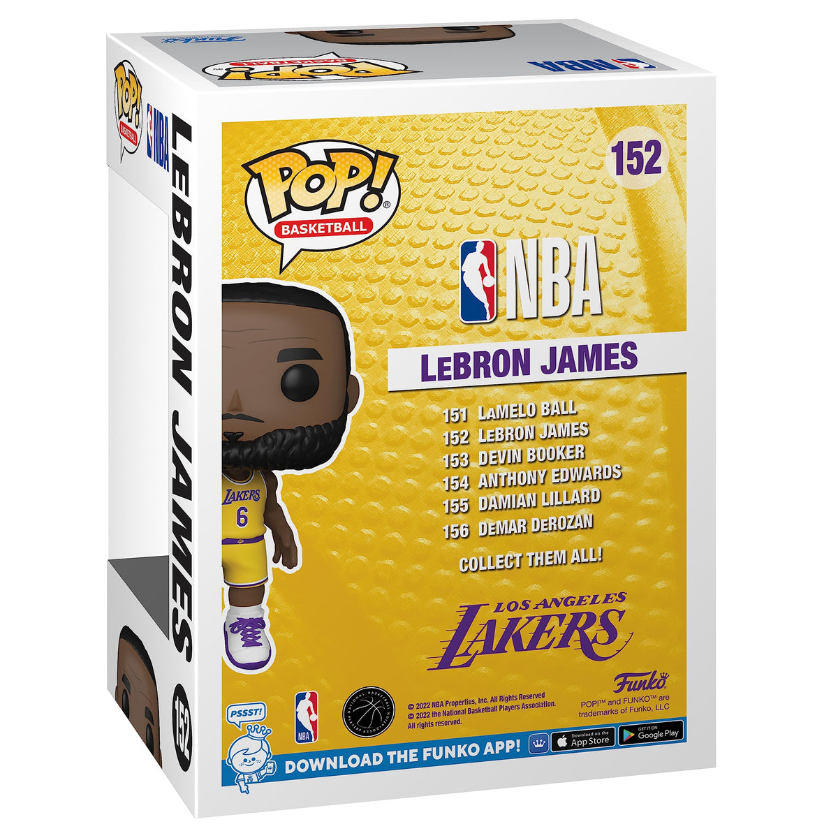 Premium imported LeBron James Funko Pop figure from NBA, showcasing Lakers pride and collectible charm.