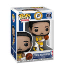 100% genuine Funko POP! vinyl figure of Tyrese Haliburton in Pacers uniform, holding a basketball. Perfect for collectors!