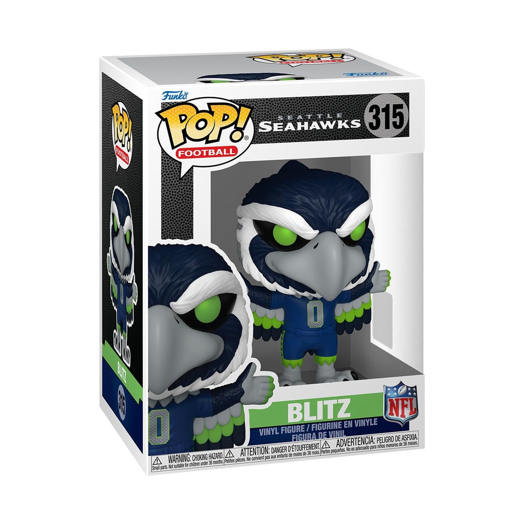 Discover the premium imported Funko POP! Seahawks Blitz Mascot, a must-have for collectors, available at Curat Cart.