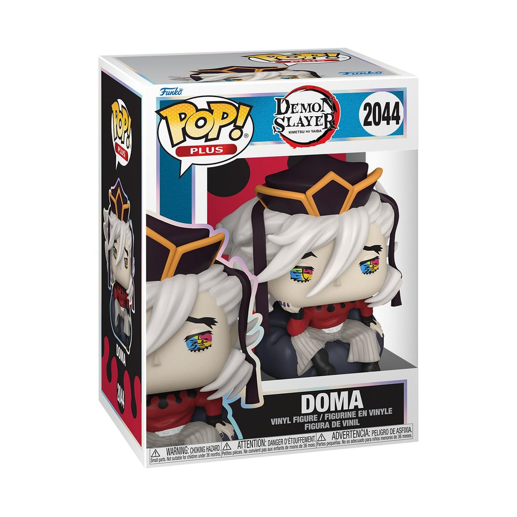 100% genuine Funko POP! Plus Doma vinyl figure from Demon Slayer. Perfect collectible for anime fans!