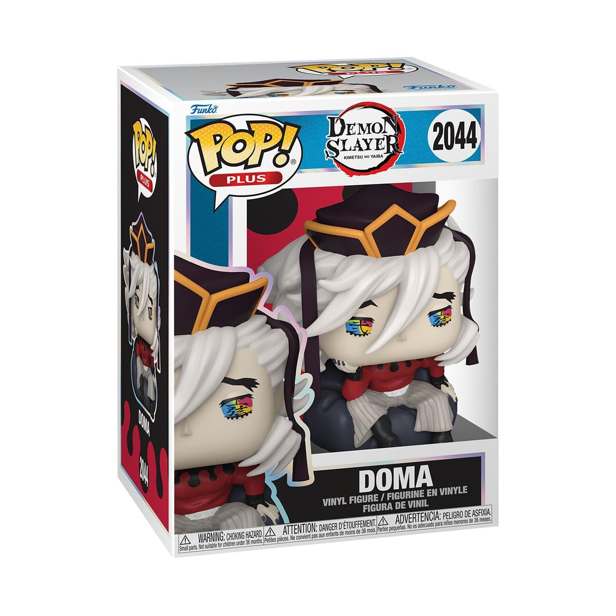 100% genuine Funko POP! Plus Doma vinyl figure from Demon Slayer. Perfect collectible for anime fans!