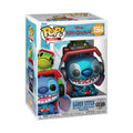 100% genuine Funko POP! Plus figure of Gamer Stitch from Lilo & Stitch, featuring a metallic finish and vibrant colors.