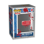 Authentic Funko Pop! protector featuring a bloody design, perfect for showcasing and protecting collectibles. 100% Genuine.