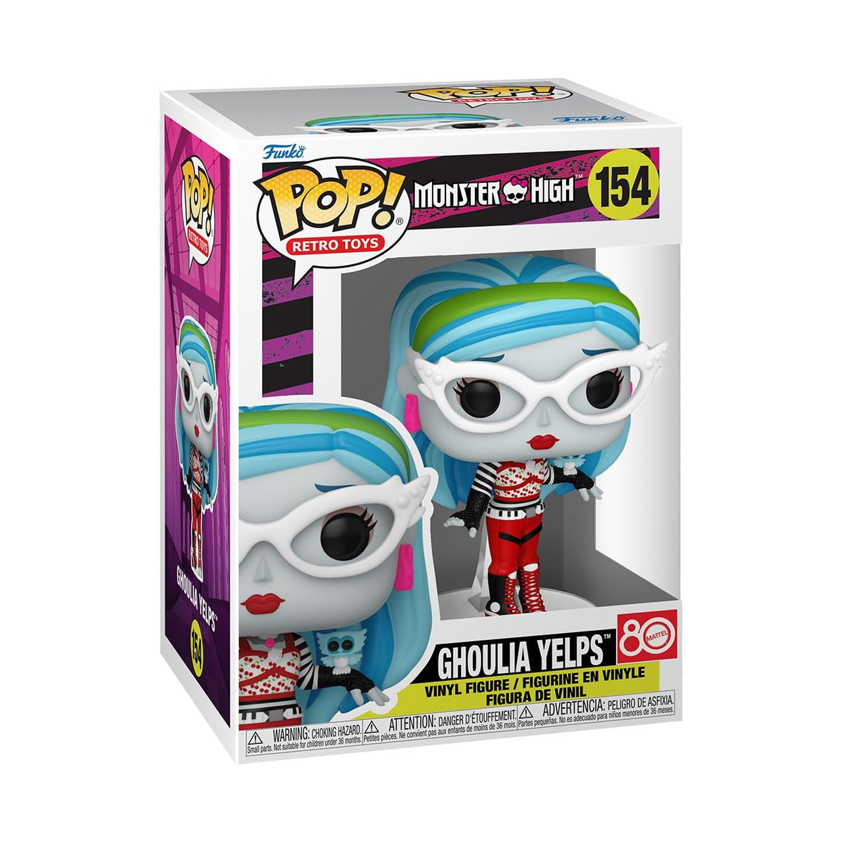 100% Genuine Funko POP! Retro vinyl figure of Ghoulia Yelps from Monster High. A must-have for collectors!