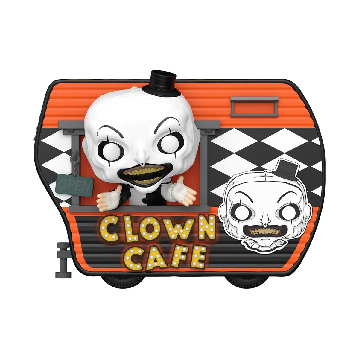 Funko Pop! Rides Deluxe featuring Art the Clown at Clown Café. Available in India. Order online now!