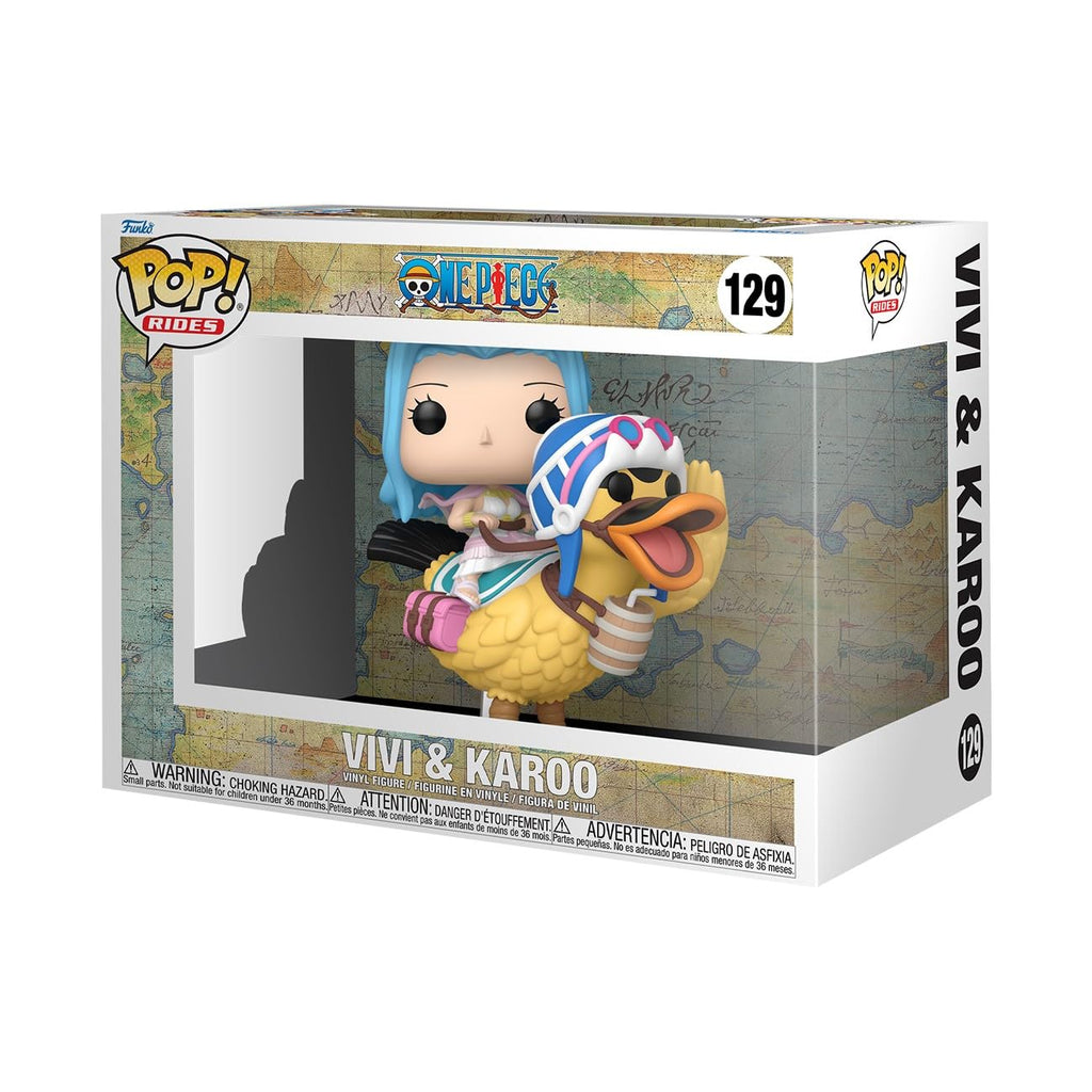 100% authentic Funko POP! Rides featuring Vivi and her companion Karoo from One Piece series. Perfect for collectors!