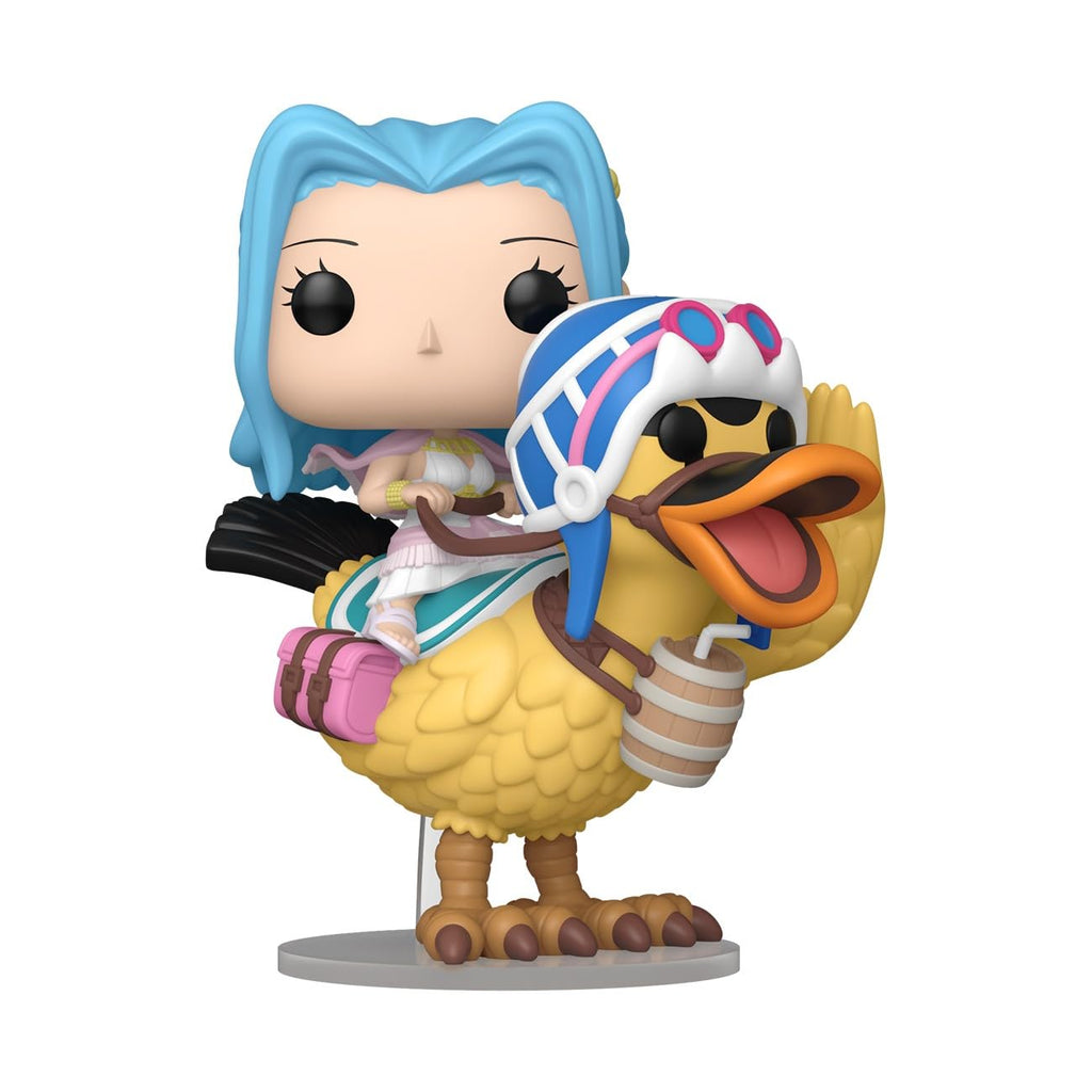 Funko POP! Rides: One Piece features Vivi and Kar. Available online for fans, order now to add to your collection!