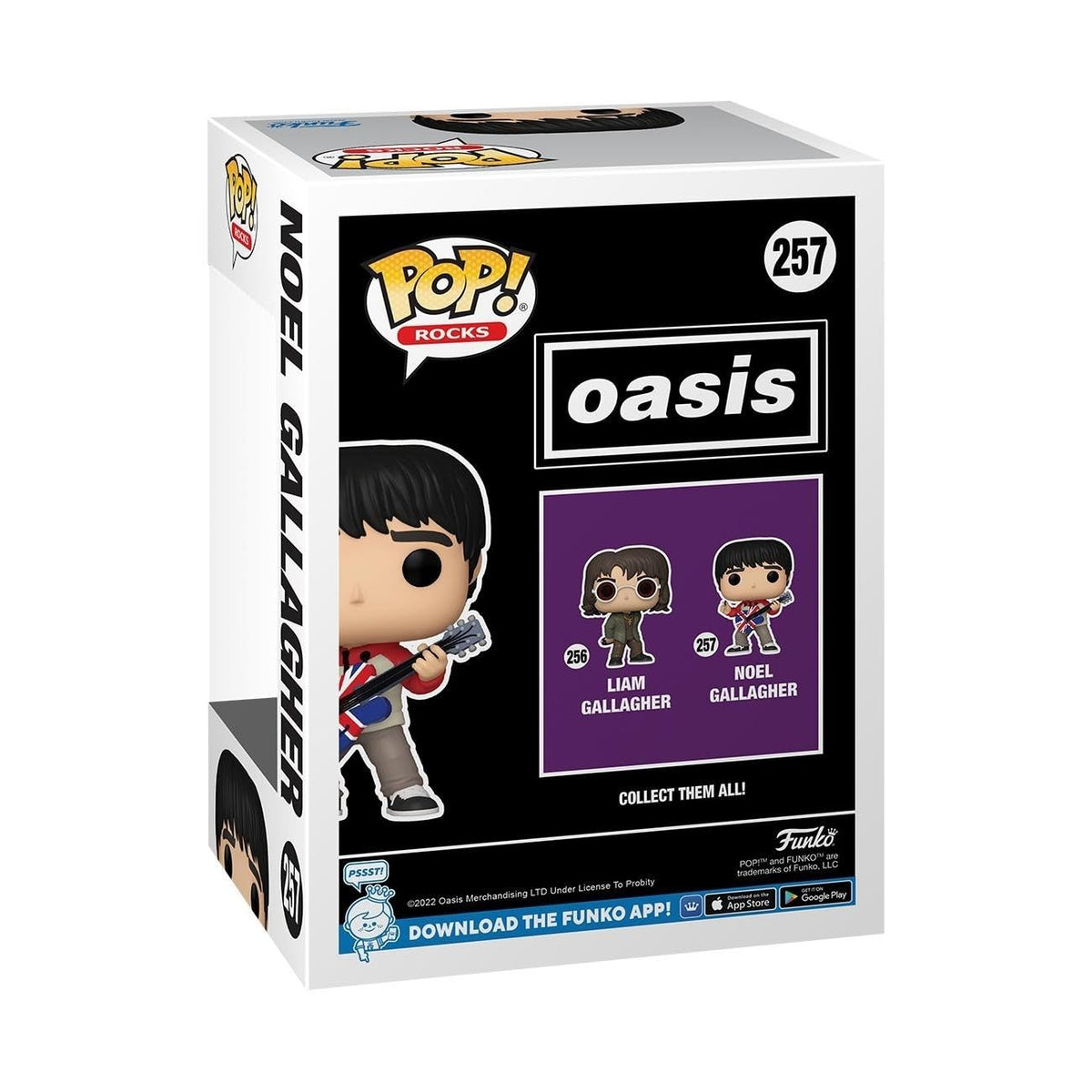 Premium imported Funko Pop! Rocks figure of Noel Gallagher from Oasis, perfect for collectors and fans.