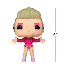 Premium imported Funko POP! figure of Pink wearing a pink outfit, showcasing her unique hairstyle and mic. 4 inches tall.