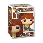 Authentic Funko POP! Reba McEntire figure in box, featuring her distinct curly hair and stylish cowgirl outfit.