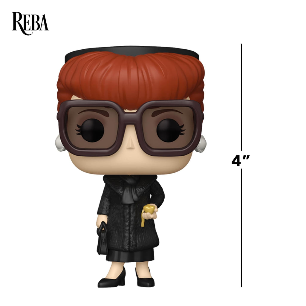 Premium imported Funko Pop! of Reba McEntire as Fancy, featuring iconic red hair and oversized glasses, 4 inches tall.