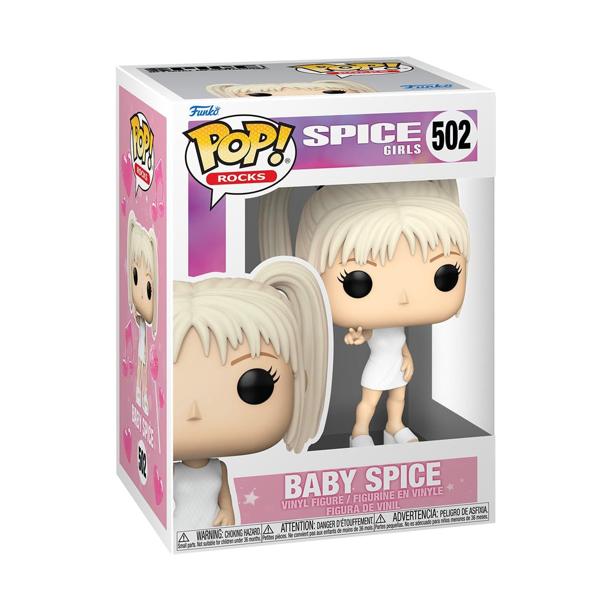 100% Genuine Funko Pop! figure of Baby Spice from the Spice Girls. A must-have for any fan or collector! Vinyl and authentic.