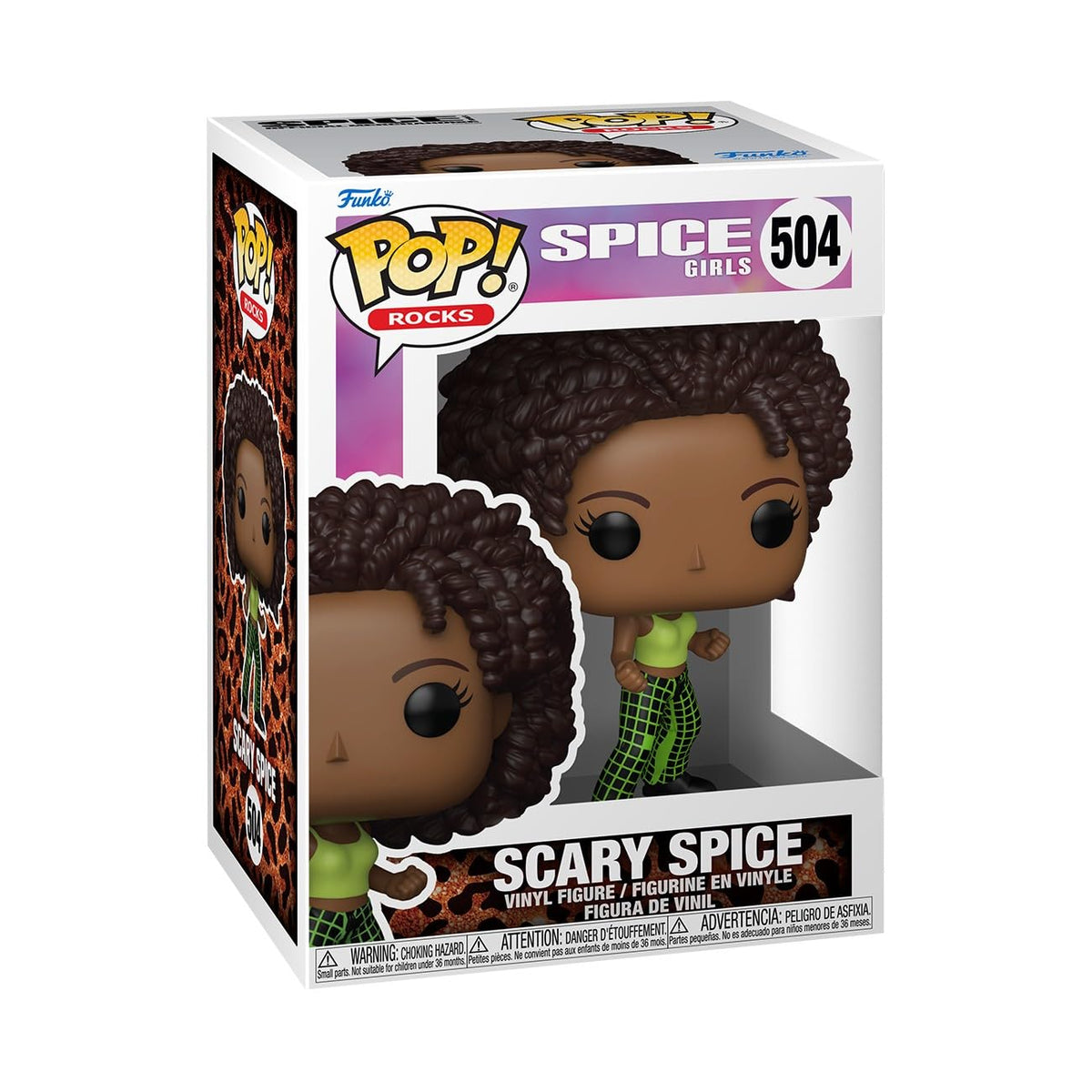 100% genuine Funko POP! figure of Scary Spice from the Spice Girls, featuring her iconic hairstyle and outfit.