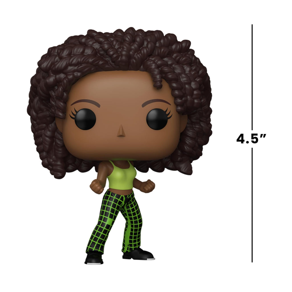 Premium imported Funko POP! figure of Scary Spice from the Spice Girls, featuring curly hair and stylish outfit, 4.5 inches tall.