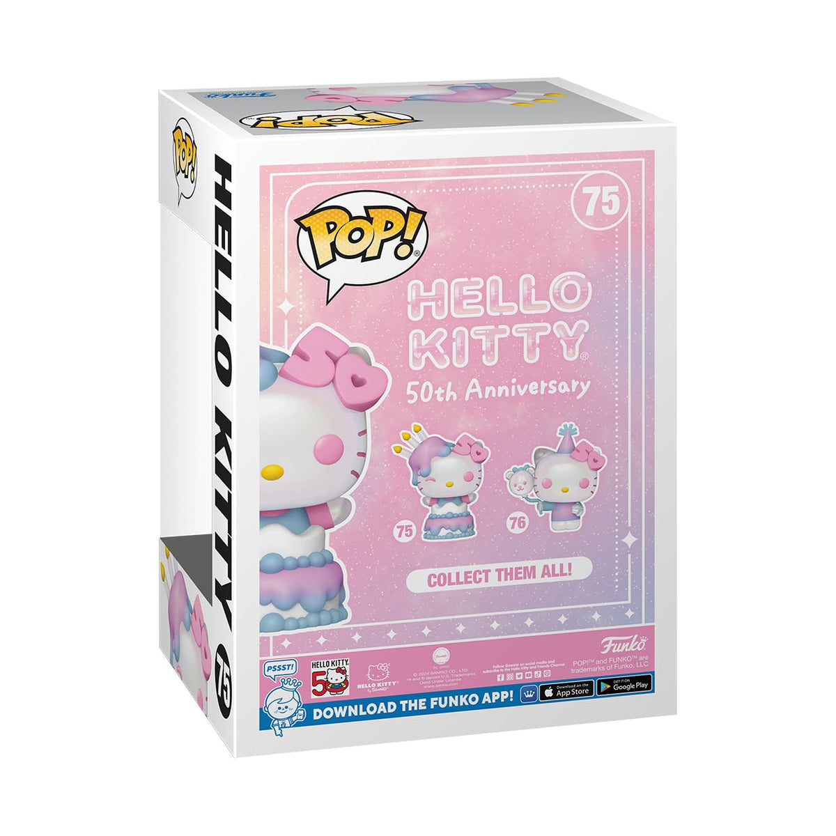 Celebrate 50 years of Hello Kitty with this premium imported Funko POP! collectible. Ideal for fans and collectors alike.