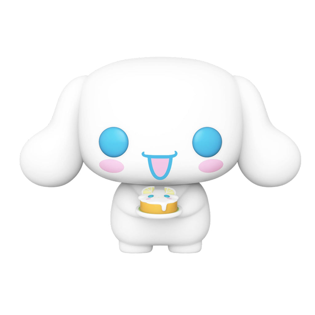 100% Genuine Funko POP! figure features a cute white character with blue eyes holding a dessert, inspired by Sanrio.