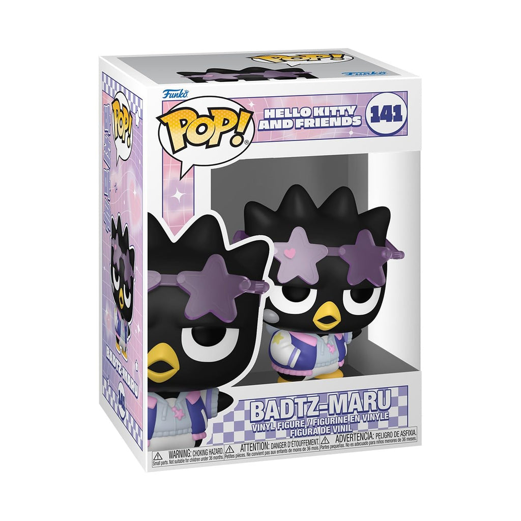 100% Authentic Funko POP! Badtz-Maru collectible figure from Sanrio, featuring vibrant colors and iconic design.
