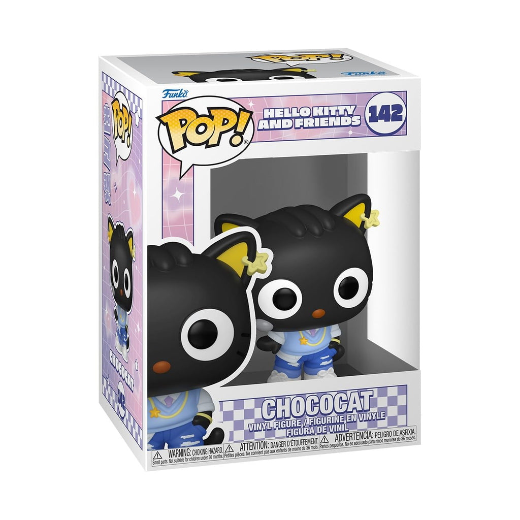 Authentic Funko Pop! Chococat from Sanrio, featuring colorful details in box packaging, perfect for collectors.