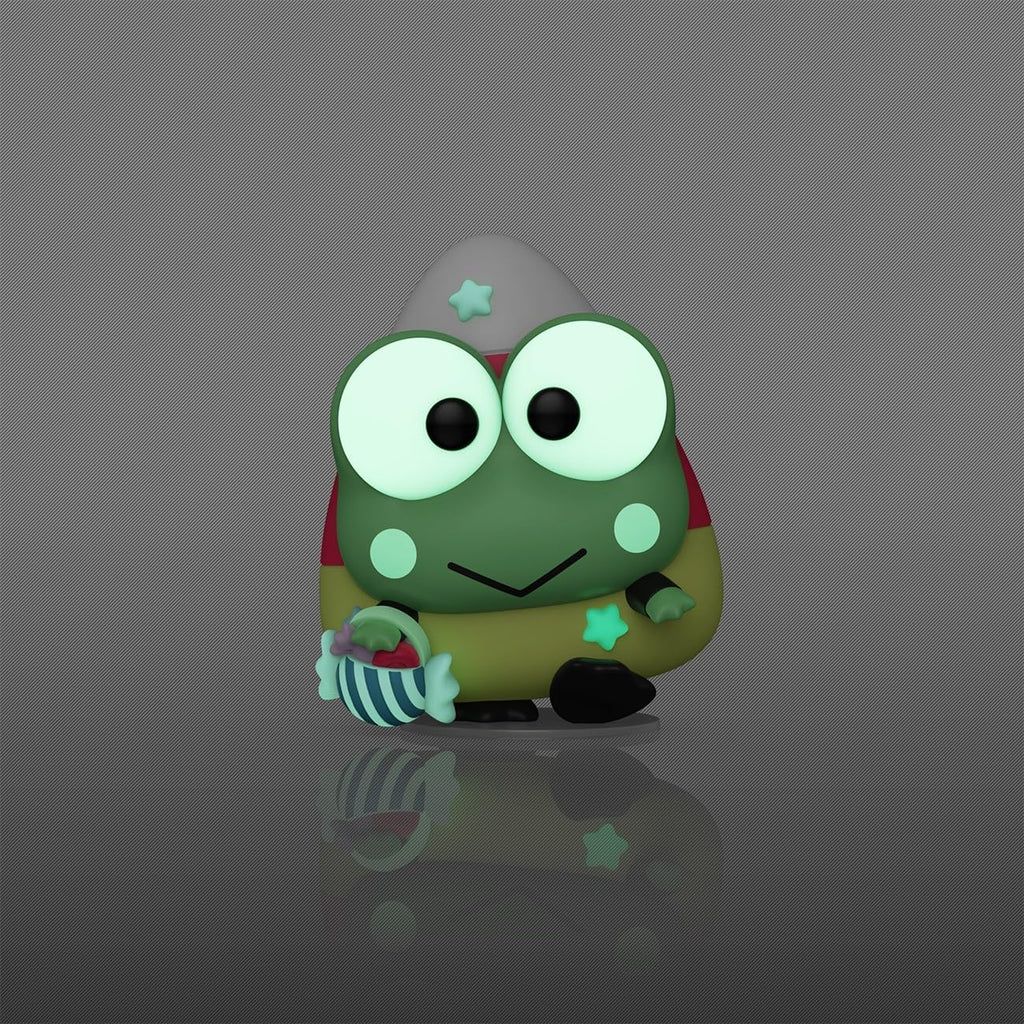 This premium imported Funko POP! figure features Keroppi, Hello Kitty’s friend, holding a candy-striped basket.